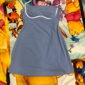 Alo Yoga Airbrush Streamlined Dress Blue Size S